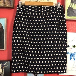 NWT Banana Republic Polka Dot Pencil Skirt